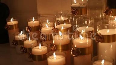 装饰蜡烛，新年，圣诞节，新年装饰品，新年晚会`宴会装饰